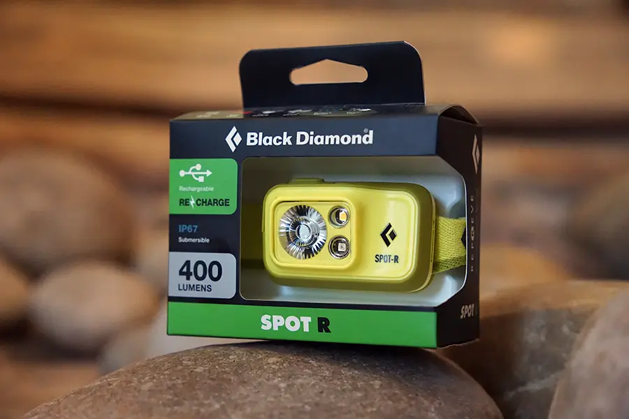 Black Diamond Stirnlampe in Verpackung