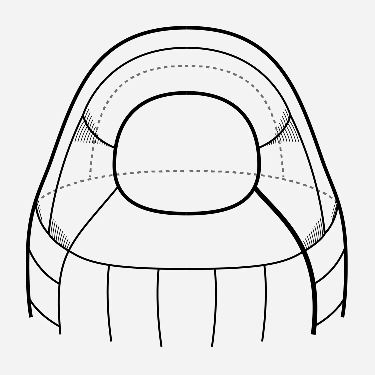 Sleeping bag detail _5 baffle low volume anatomically shaped hood (1).jpg