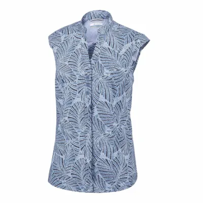 Saturday Trail Cap Sleeve Shirt women blau