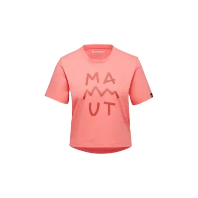 Massone T-Shirt Cropped Women Lettering lila