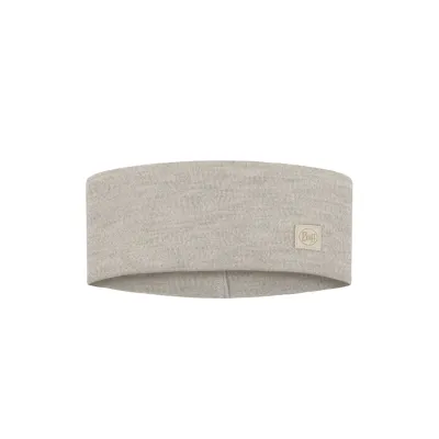 Merino Wide Headband grau