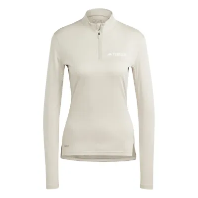 Multi Half-Zip Longsleeve Women beige