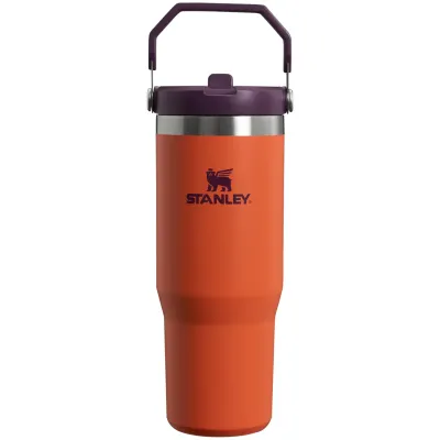 The IceFlow™ Flip Straw Tumbler orange