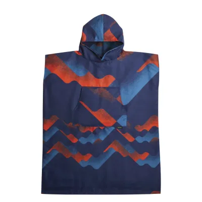 Umzieh-Poncho L/XL blau