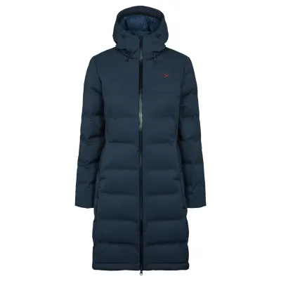 Moana Extra Long Down Coat blau