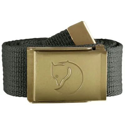 Canvas Brass Belt beige