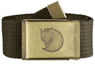 Canvas Brass Belt grün