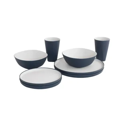 Gala 2 Person Dinner Set blau