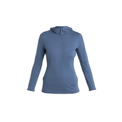 W Merino 260 Quantum IV LS Zip Hoodie blau