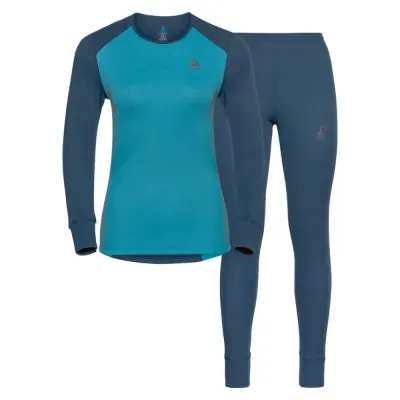 Active Warm Set ECO Women blau