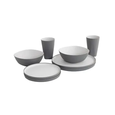 Gala 2 Person Dinner Set grau