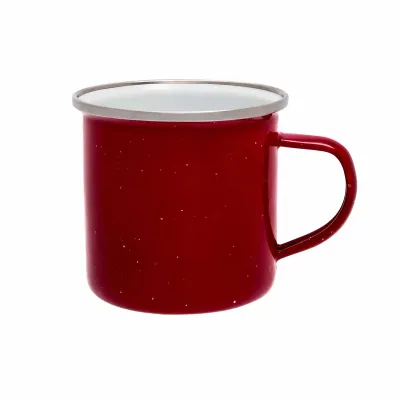 Emaille Tasse rot